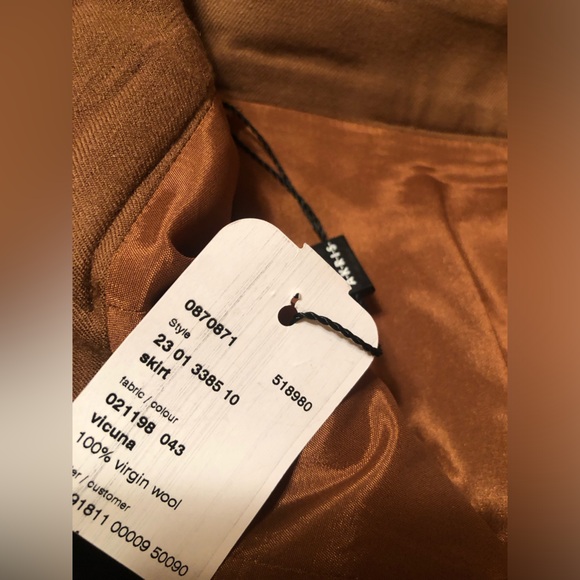 Akris Pleated Virgin Wool Double Face Skirt - Picture 7 of 9